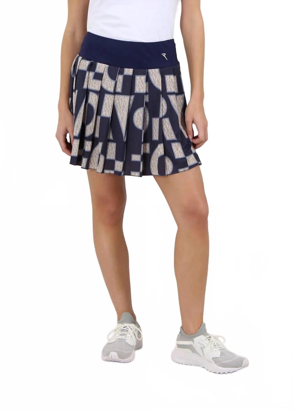 NEW CHERVÒ USA jeltrude skort in art logomania